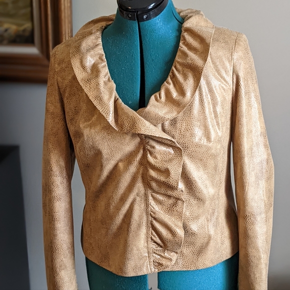 Leather Jacket - Sized Petite Small - Picture 4 of 10